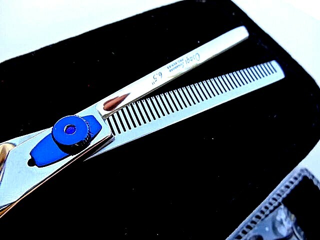 Money back Warranty_ 6.5″ Hairdressing Thinning Scissors shear/Japanese Steel