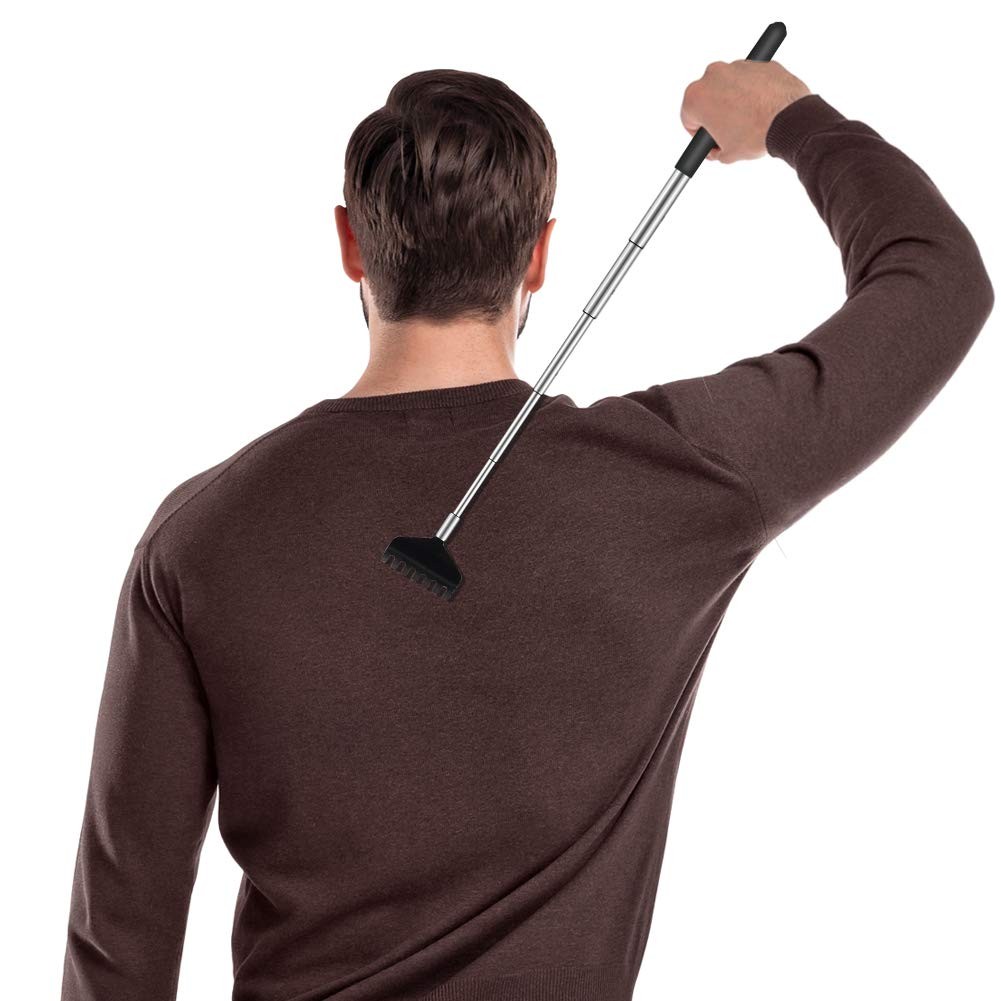 YIMICOO 6 Pack Extendable Back Scratcher – Portable Telescoping Metal Back Scrat