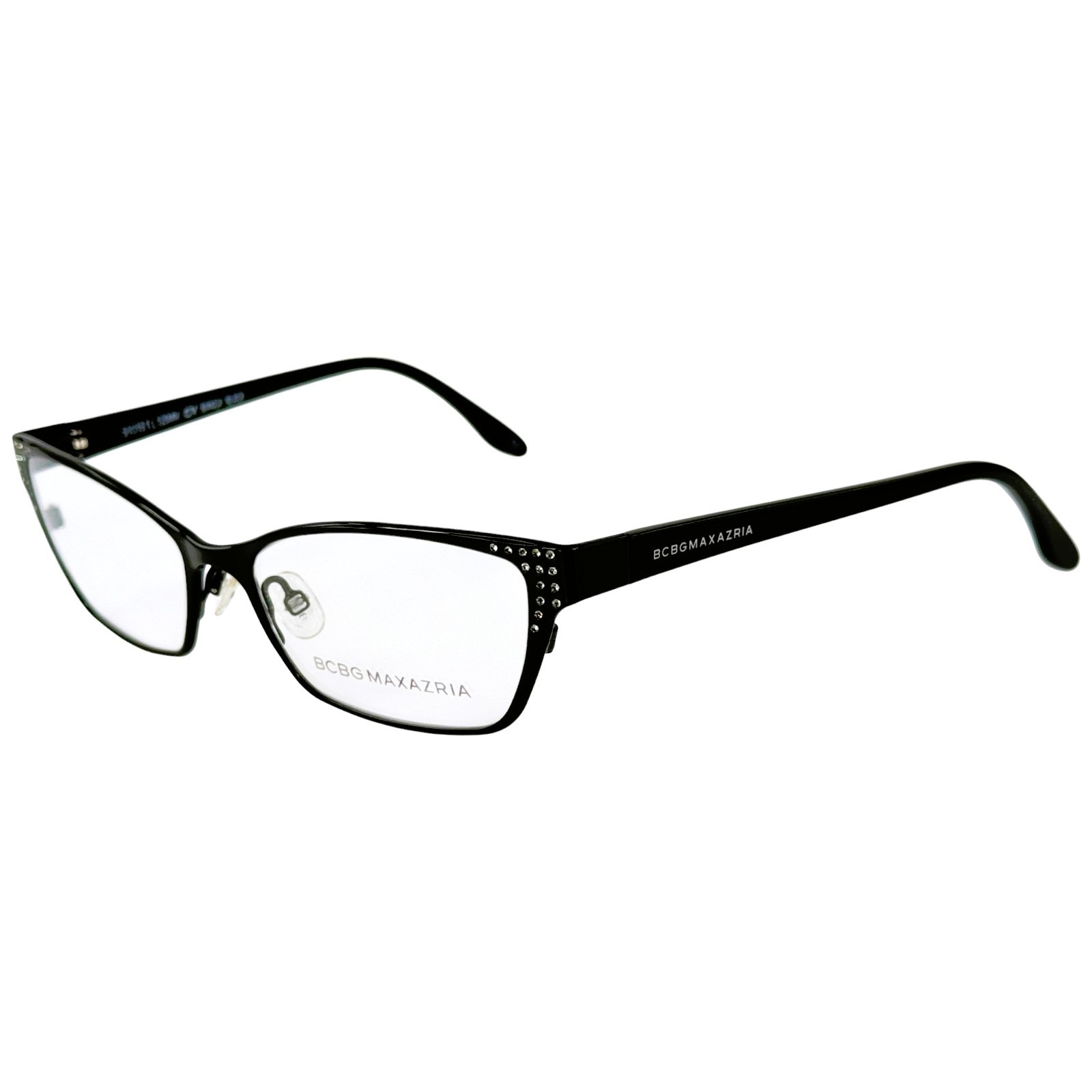 BCBG Maxazria Bianca Womens Metal Eyeglass Frame Black 51-15 Italy