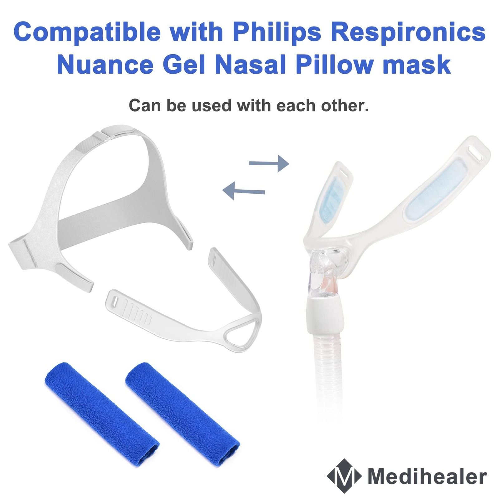 2PCS Replacement Headgear and Frame for Nuance Pro,Include 1 PCS Frame& 1PCS …