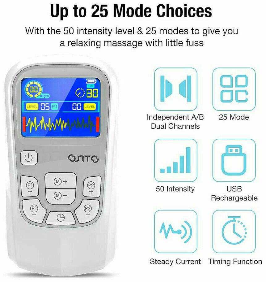 Tens Unit EMS Body Pulse Massage Electronic Stimulator Muscle Reflex Therapy US