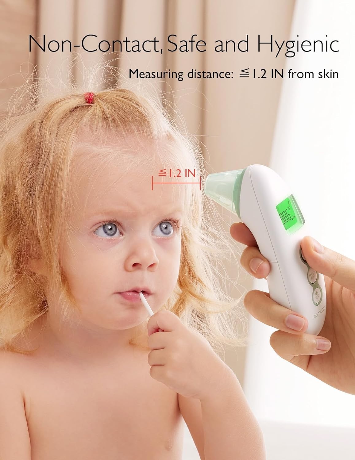 Momcozy Non-Contact Forehead and Ear Thermometer, Digital Infrared Thermometer f