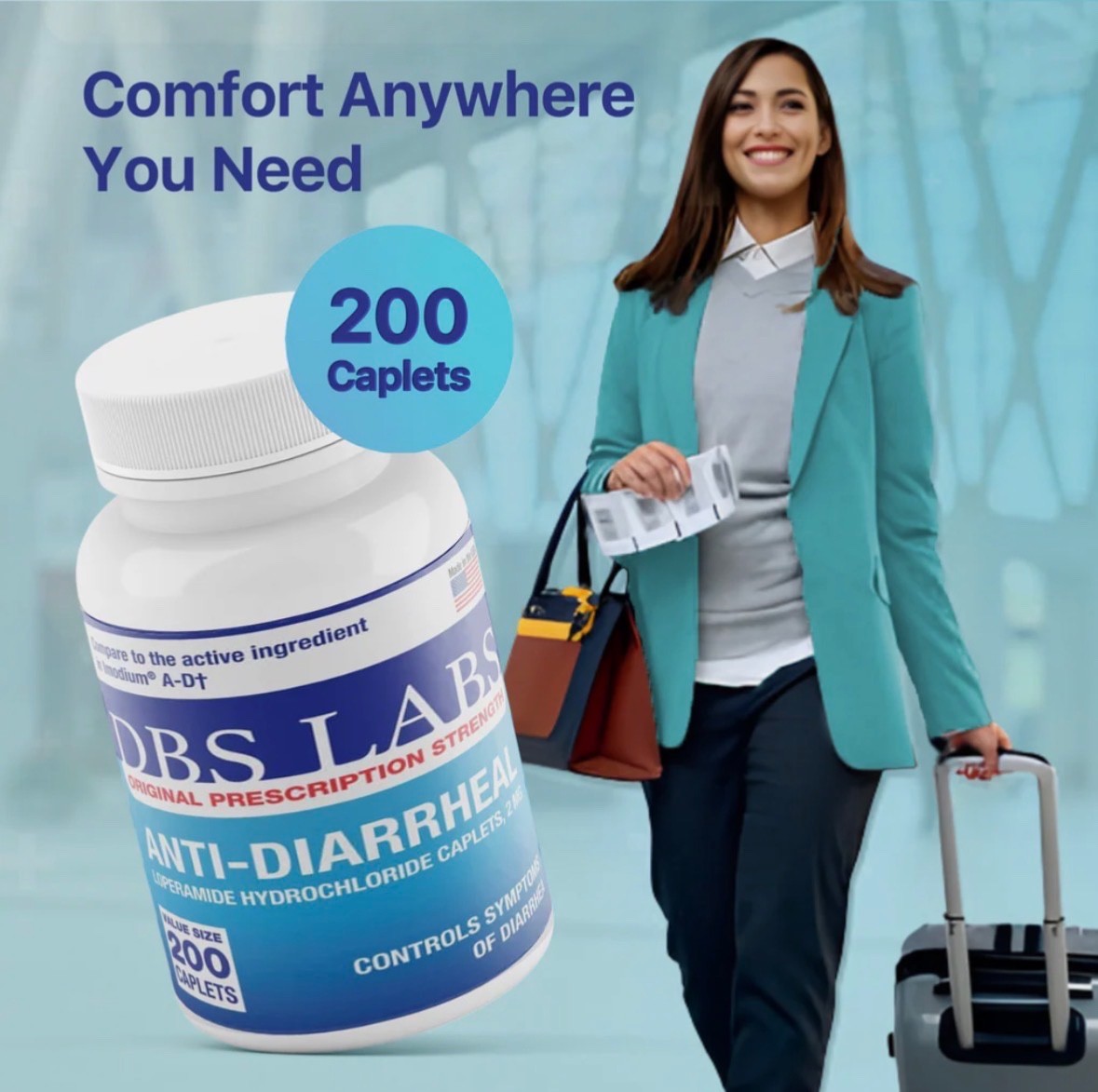 DBS Labs Anti-Diarrheal, 2MG | 200 Ct Loperamide – Imodium