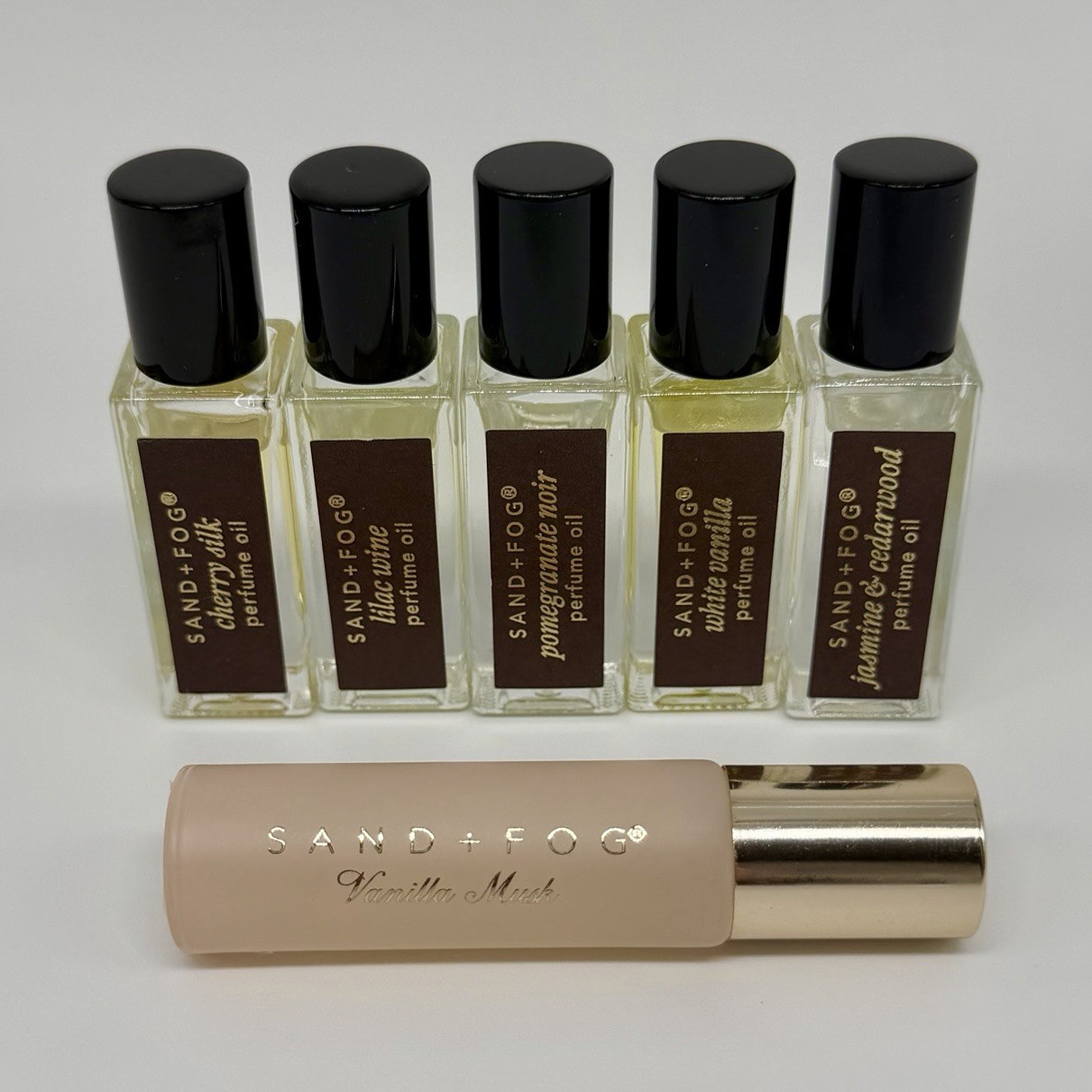 SAND+FOG Perfume Oil lot 0.17 fl oz Roller Ball