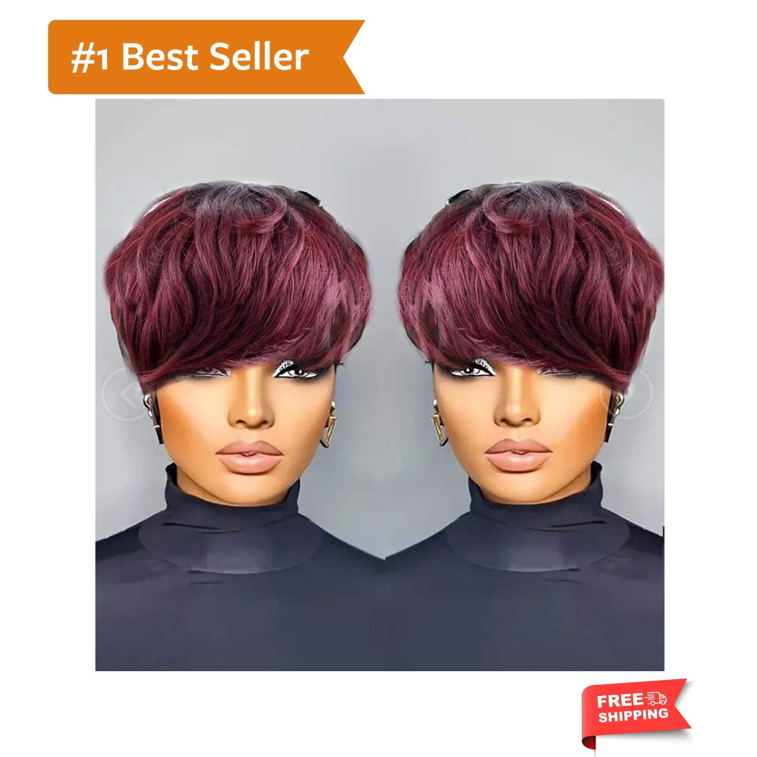 Pixie Cut Wig Human Hair Short Pixie Cut Wigs for Black WomenHuman Hair Gluel…
