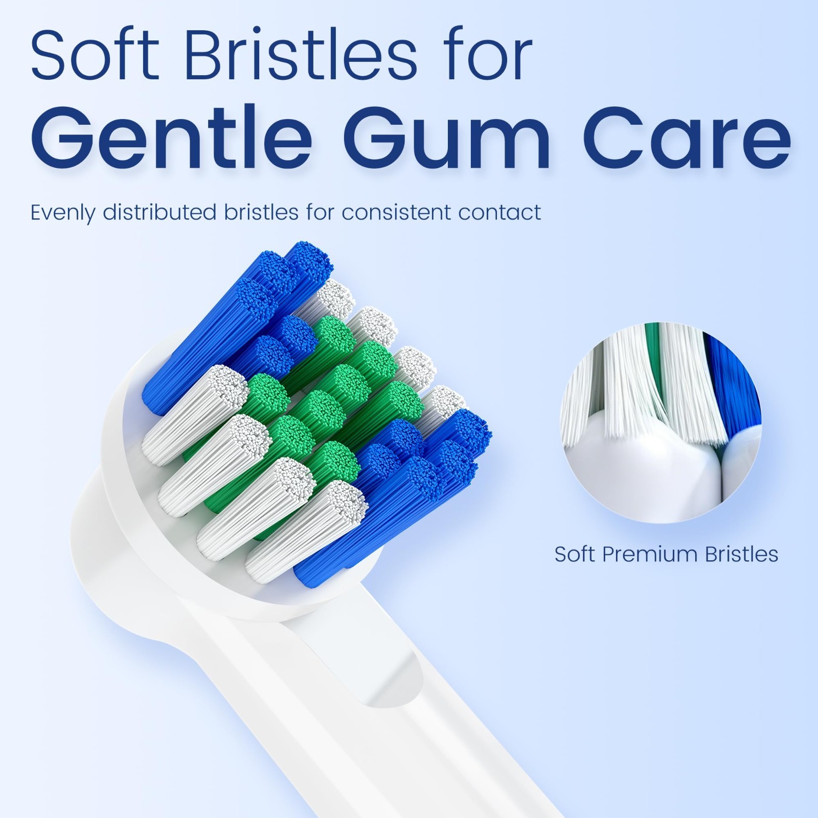12 Pack Replacement Toothbrush Heads for Electric Toothbrushes, Compatible with