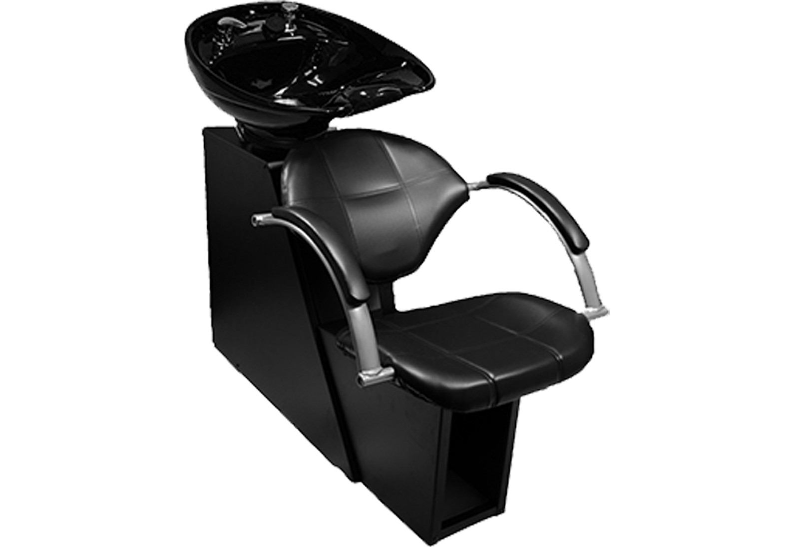 Deluxe Salon Shampoo Backwash Unit Station Tilt Ceramic Bowl ASSE Vacuum Breaker