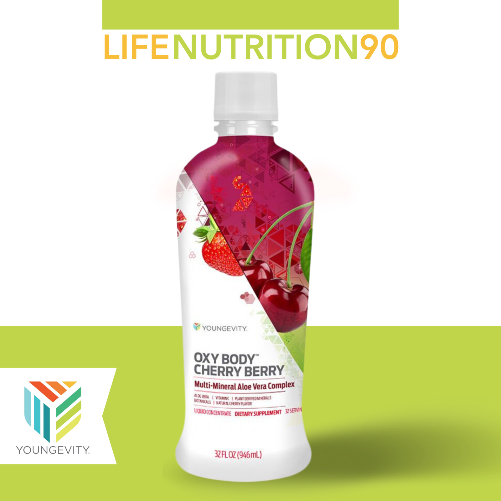 Youngevity Oxybody Cherry Berry / Multi-Mineral Nutrition – 32 fl. oz