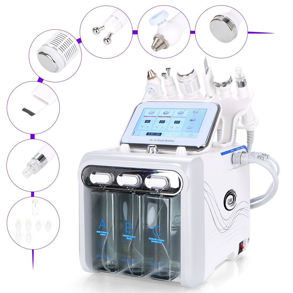 6 in1 Hydra Water Facial Cleaner Aqua Peel Hydro Dermabrasion Beauty Machine