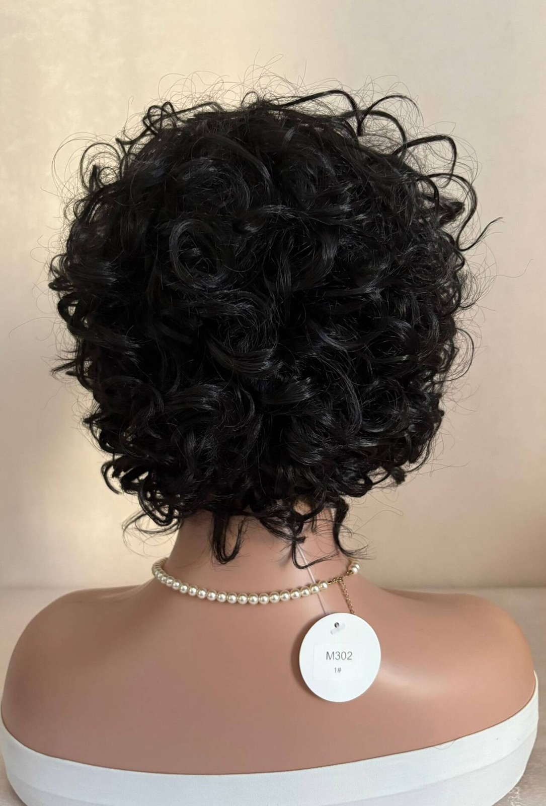 Short Bob Curly Wig with Bangs Hair Wigs None Lace Wigs
