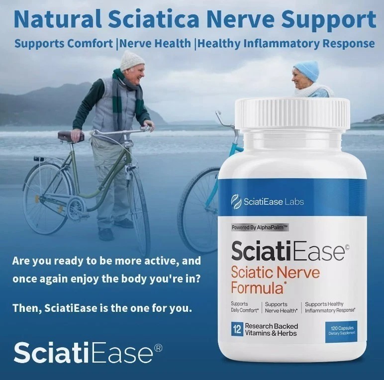 NEW 3 Pack SciatiEase Labs Sciati Ease Sciatic Nerve Formula 120 Cap