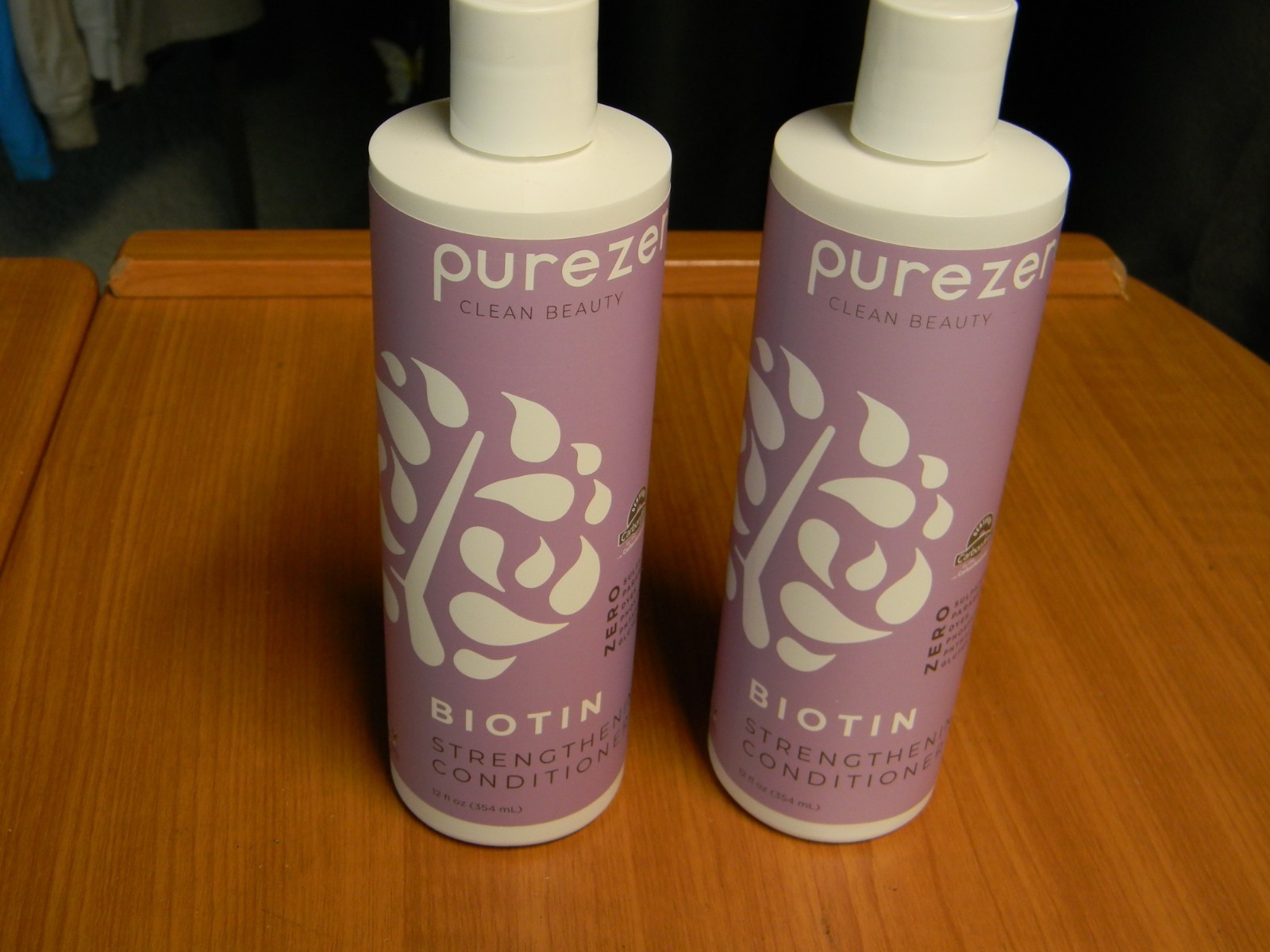 NEW!! Lot of 2 Pure Zero Clean Beauty Biotin Strengthen Conditioner – 12oz each