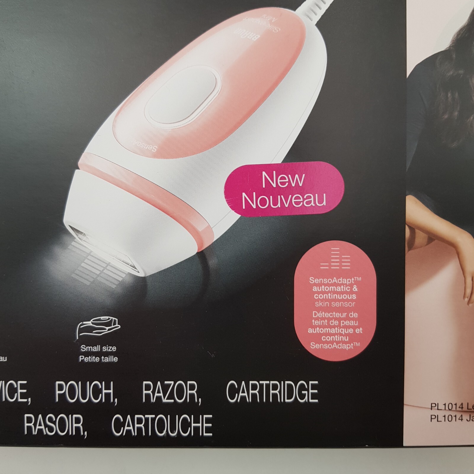 Braun IPL Hair Removal Silk Expert Mini PL1014 for Women and Men Leg Body Face
