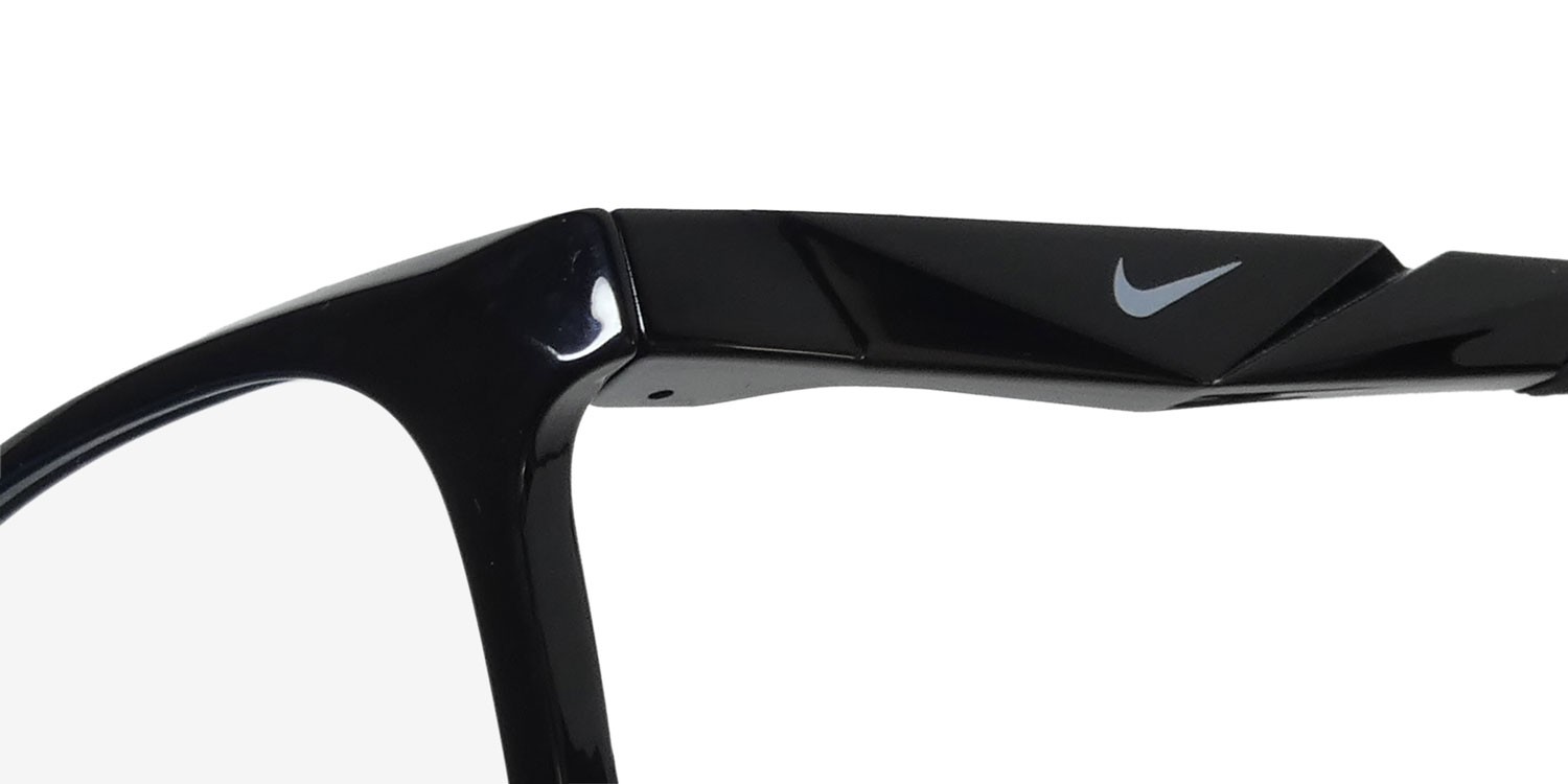 NEW NIKE 7056 GLASSES 001 MENS 53-20-145 BLACK SQUARE FULL-RIM PLASTIC