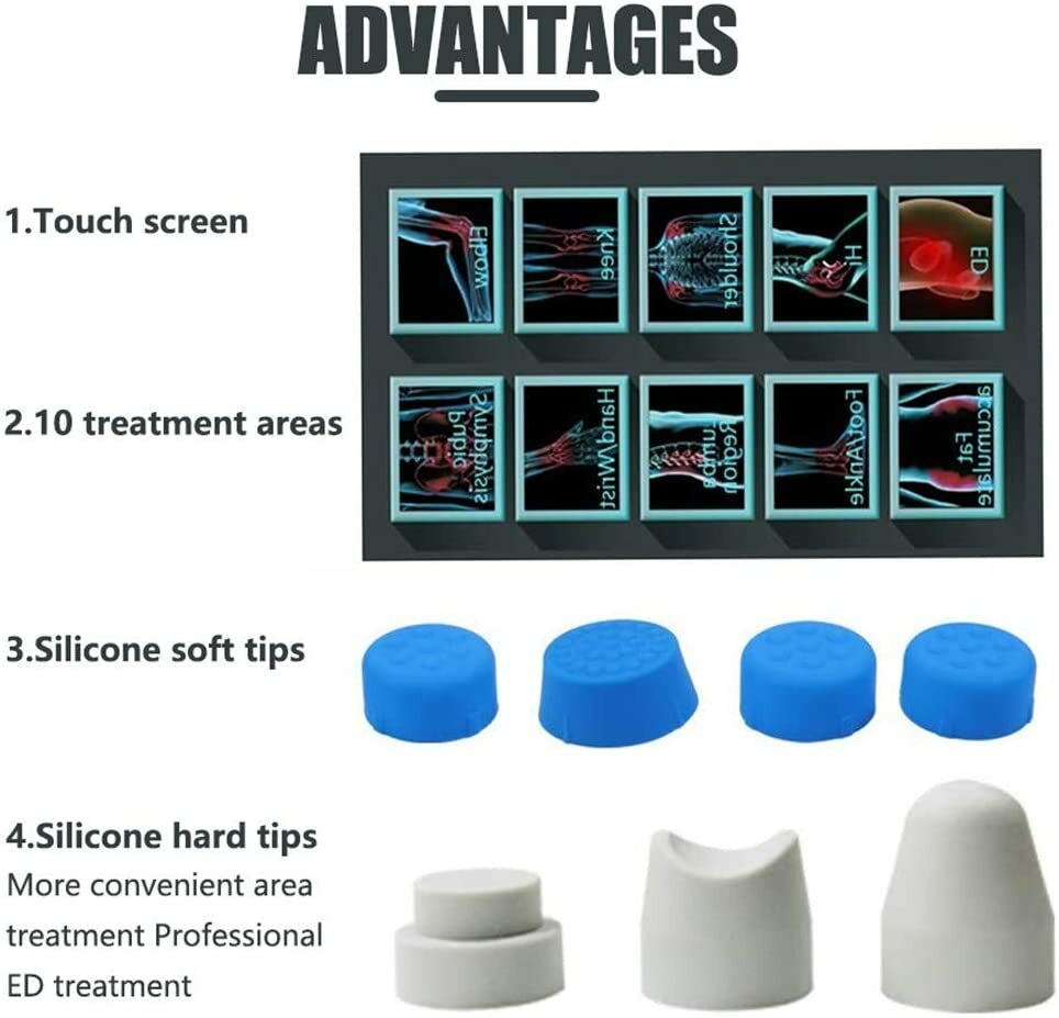 Focused Shock Wave Therapy Machine ED Full Body Muscle Relief & Bone Strength US