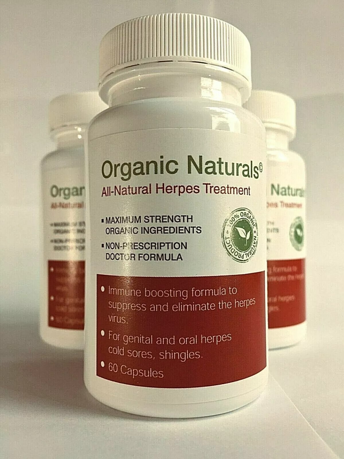 All-Natural Outbreak Treatment Supplement- by Organic Naturals – 60 Capsules