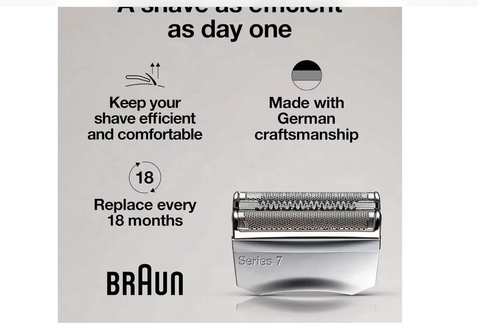 Genuine OEM Braun Series 7 Replacement Shaver Head 70S Brand New Made in Germany