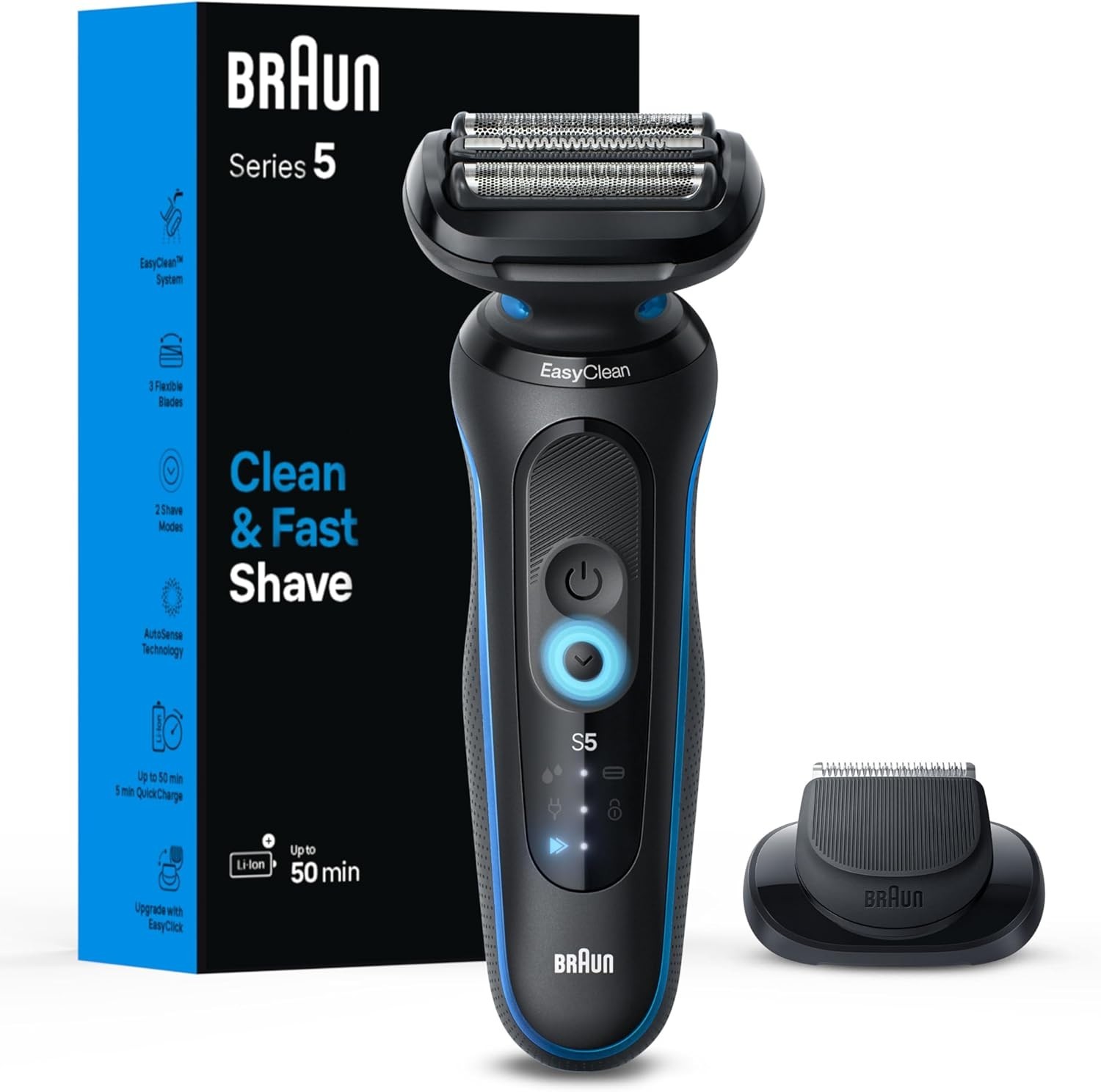 Braun Series 5 Electric Shaver Kit 5118s Cordless Waterproof Razor for Men