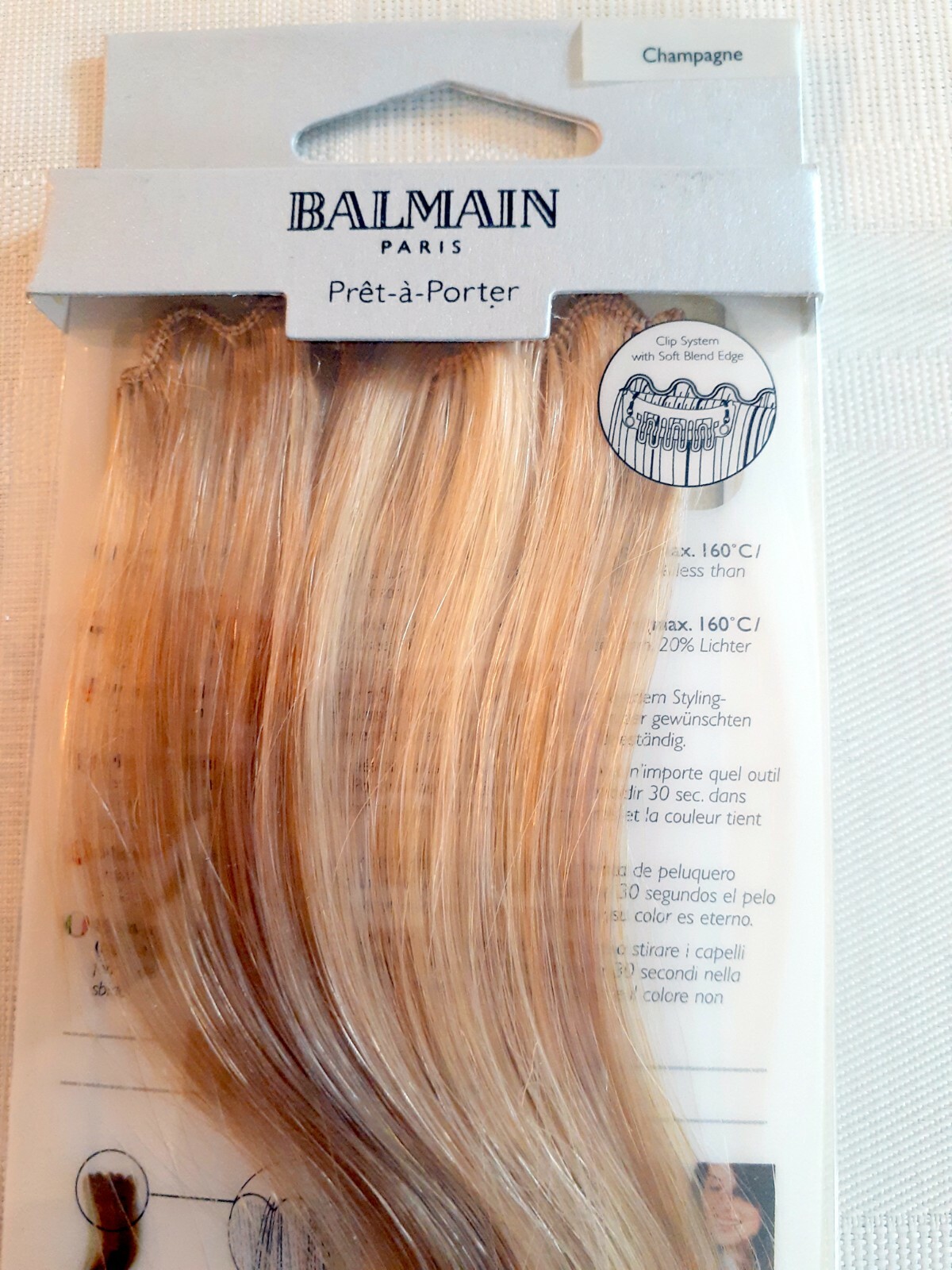 Balmain Hair Make-Up 1PC Color Fringe Extension Soft Blend Edge! 30cm 11.8″