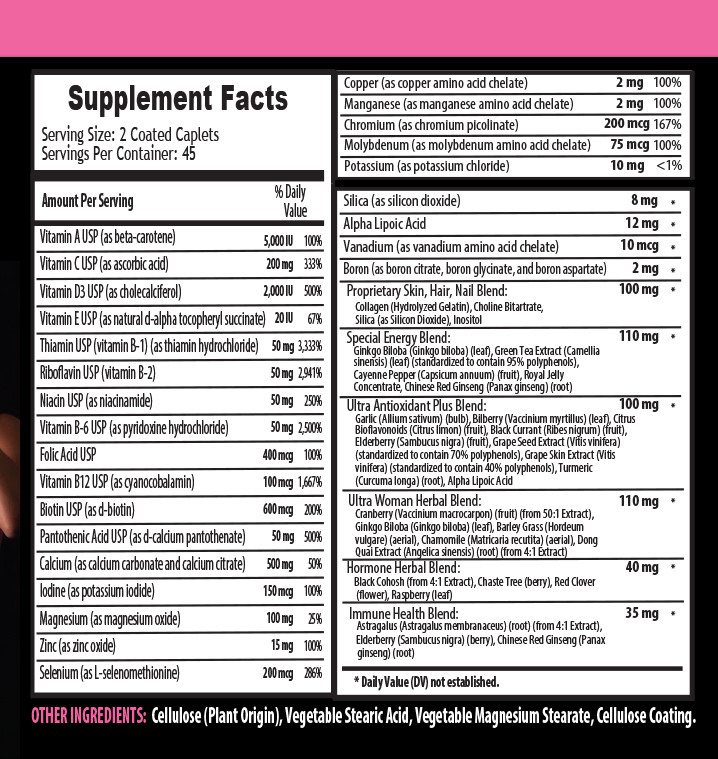 female libido tablets – WOMEN’S ULTRA COMPLEX 2B – zinc vitamins