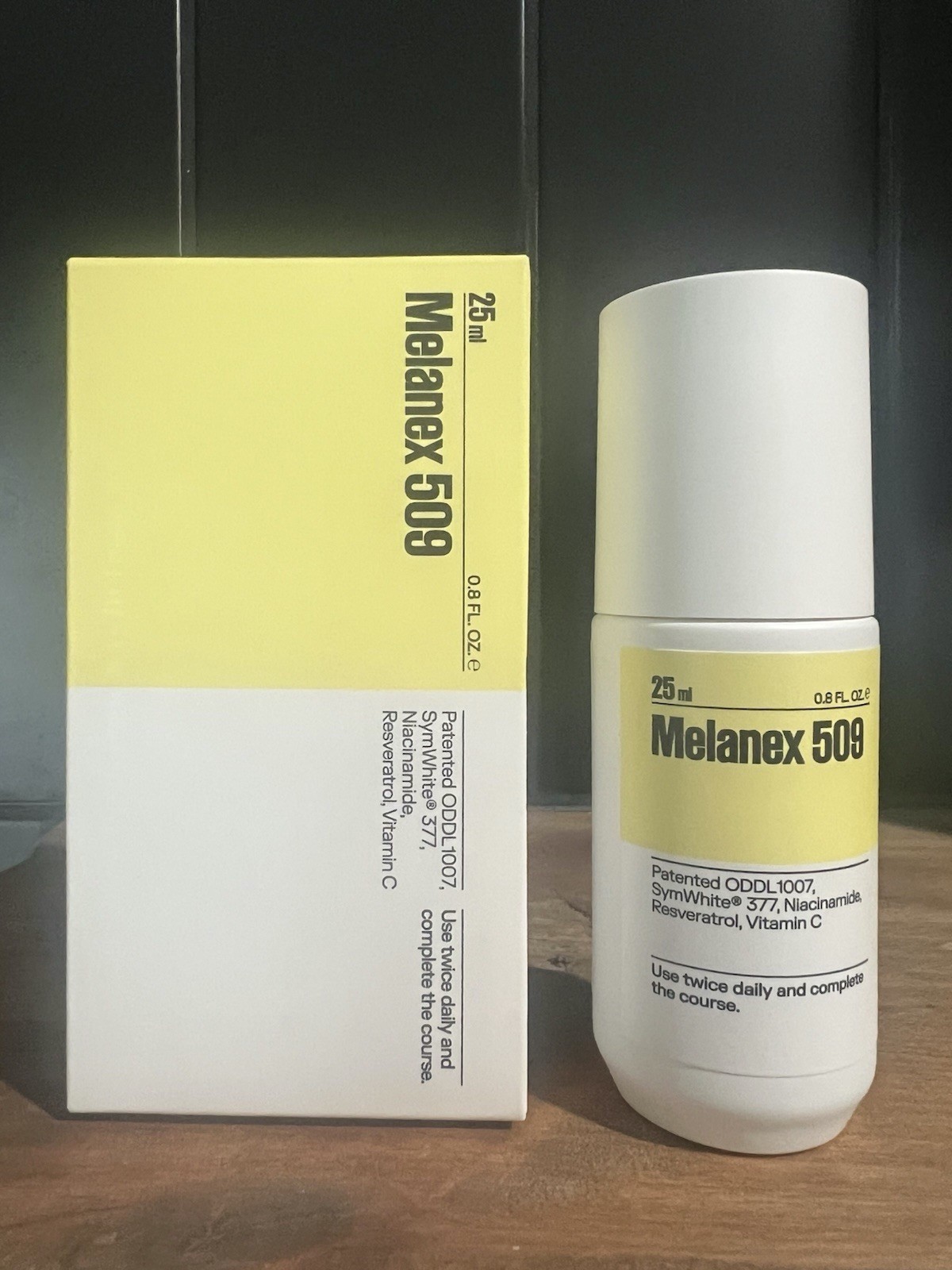 Melanex 509 Niacinamide Resveratrol Vitamin C 25 ml / .8 oz – New in Box!