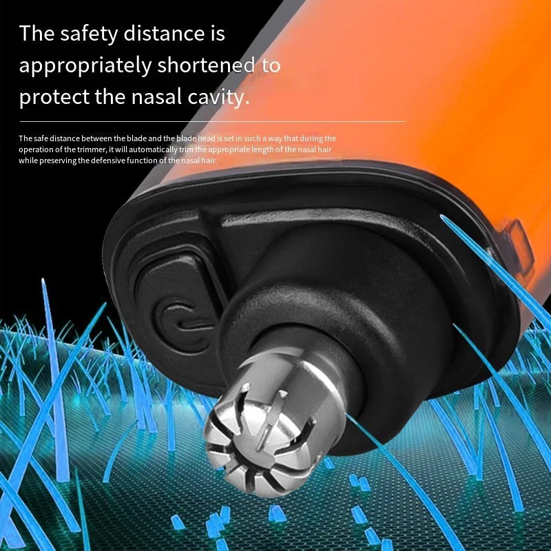 Rechargeable Nose Hair Trimmer Portable Ear & Nose Hair Remover for Men Mini