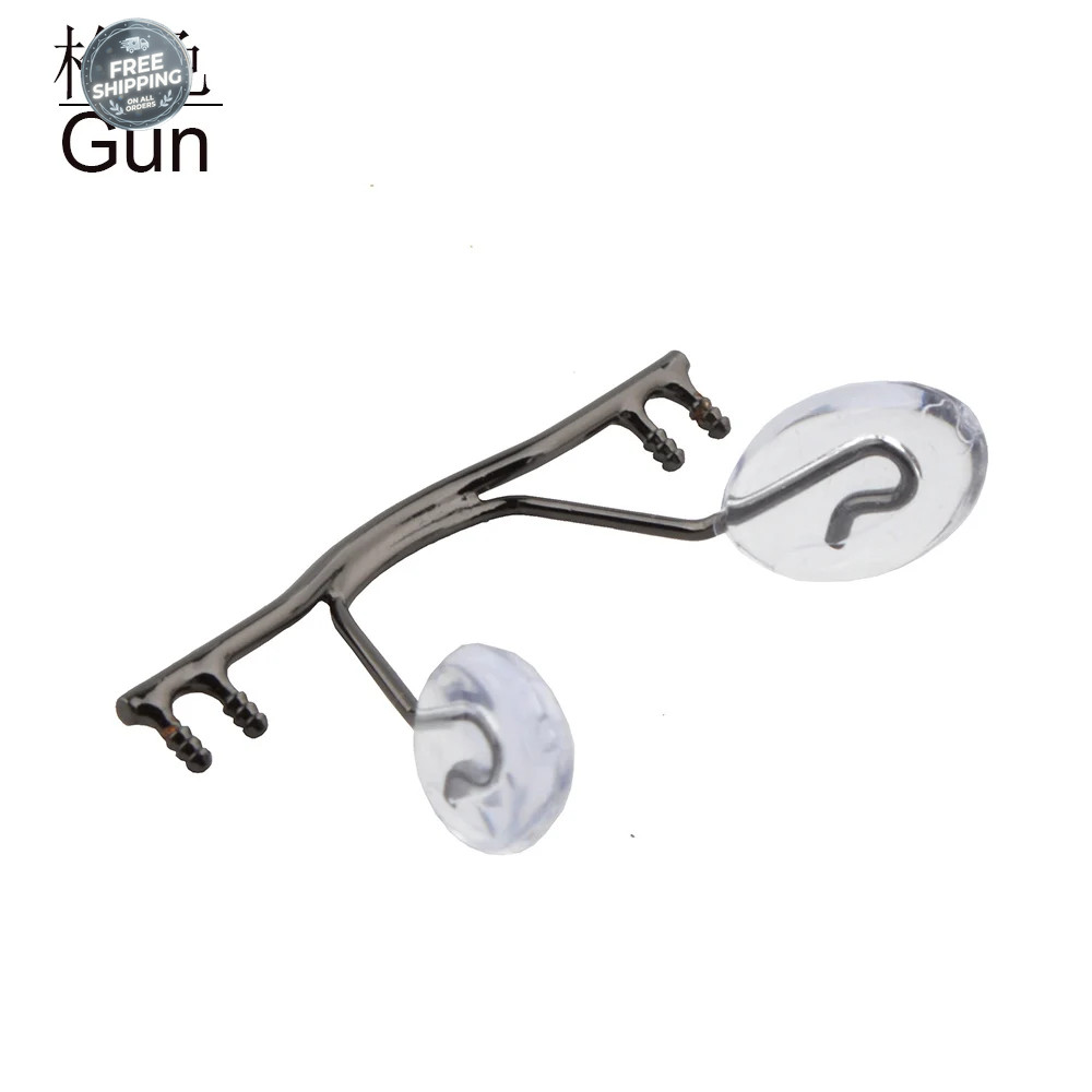 1pcs Eyeglasses Stainless Steel Bridges Replacement Part Rimless Nose Frame Top