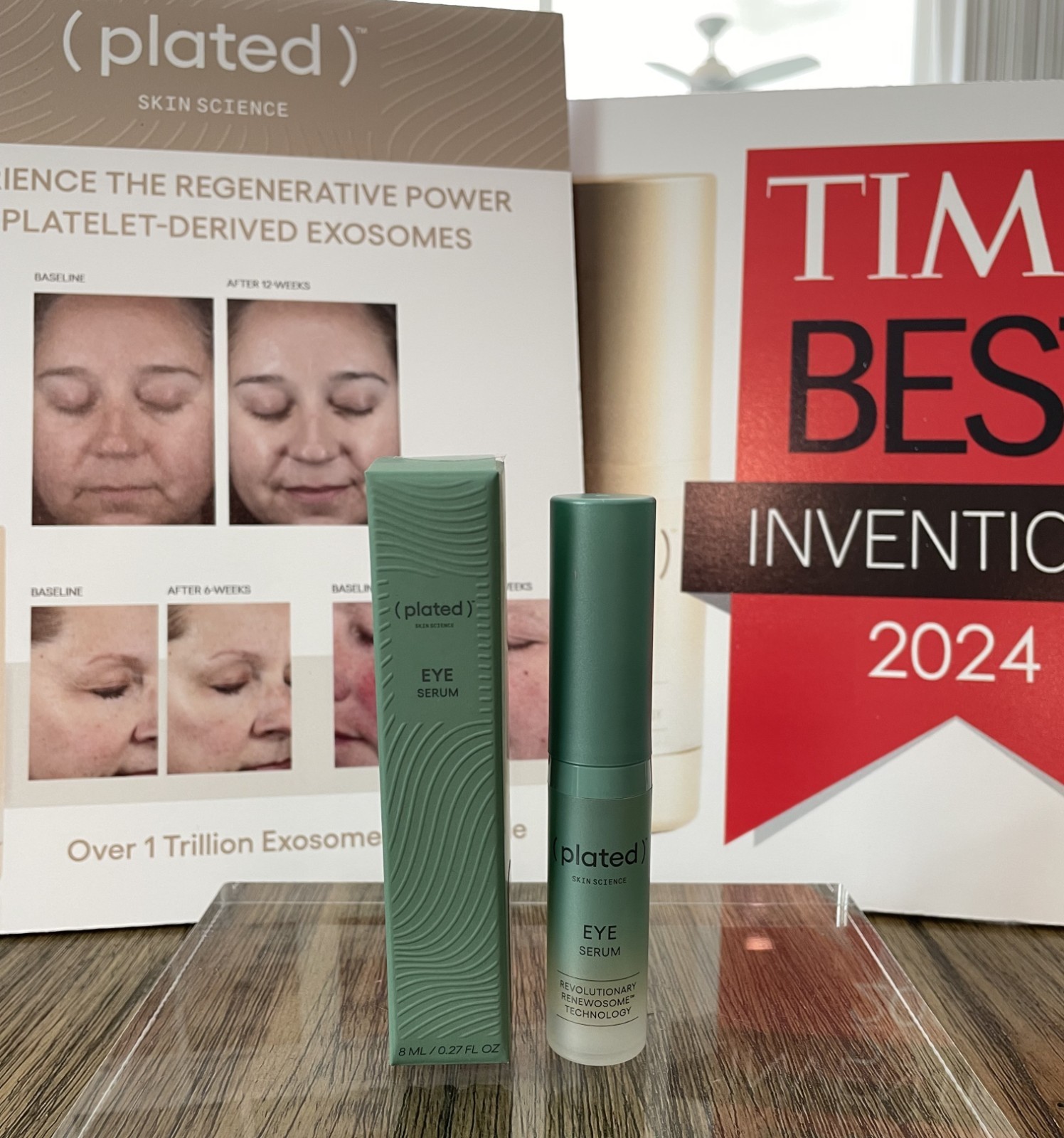 Plated Skincare Eye Serum 8ml exp 2027 New IN BOX FREE SHIPPING