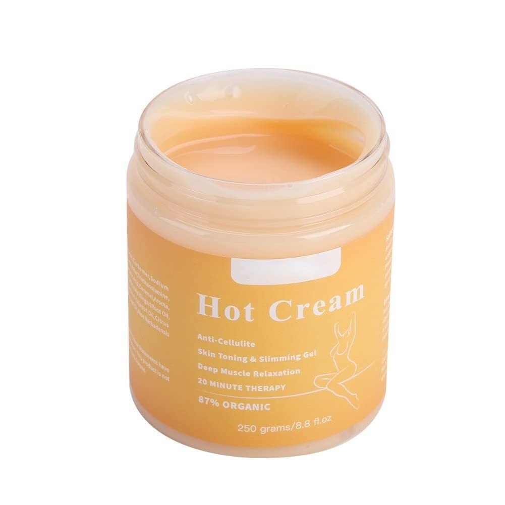 2 Hot Massage Cream 250ml Anti Cellulite Skin Toning Body Massage Firming Gel
