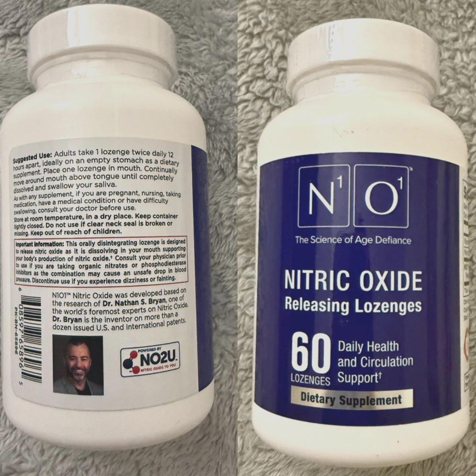 N1O1 Nitric Oxide Lozenges – 60 Count Supplement For Heart Health, Circulation