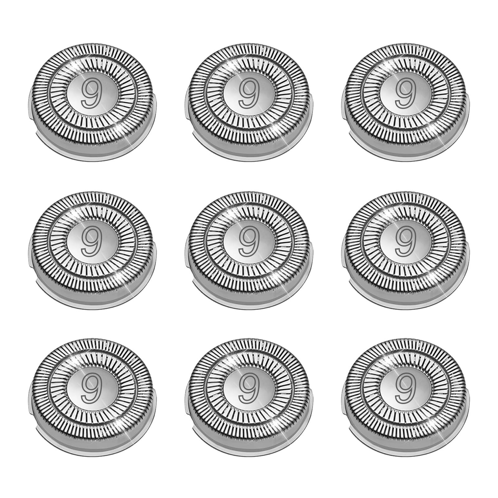 9 Pack SH70/71 Replacement Heads for Philips Norelco Series 7000