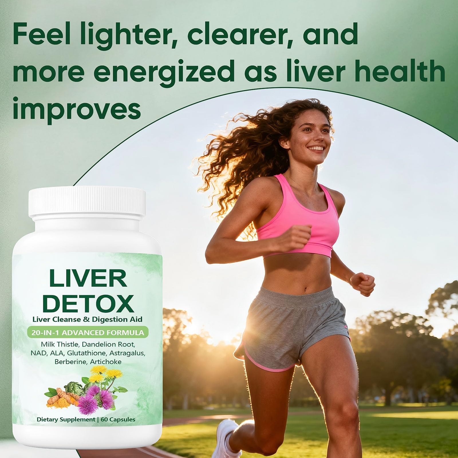 Nutrapure Liver Detox Capsules, 20-in-1 60 Count (Pack of 1)