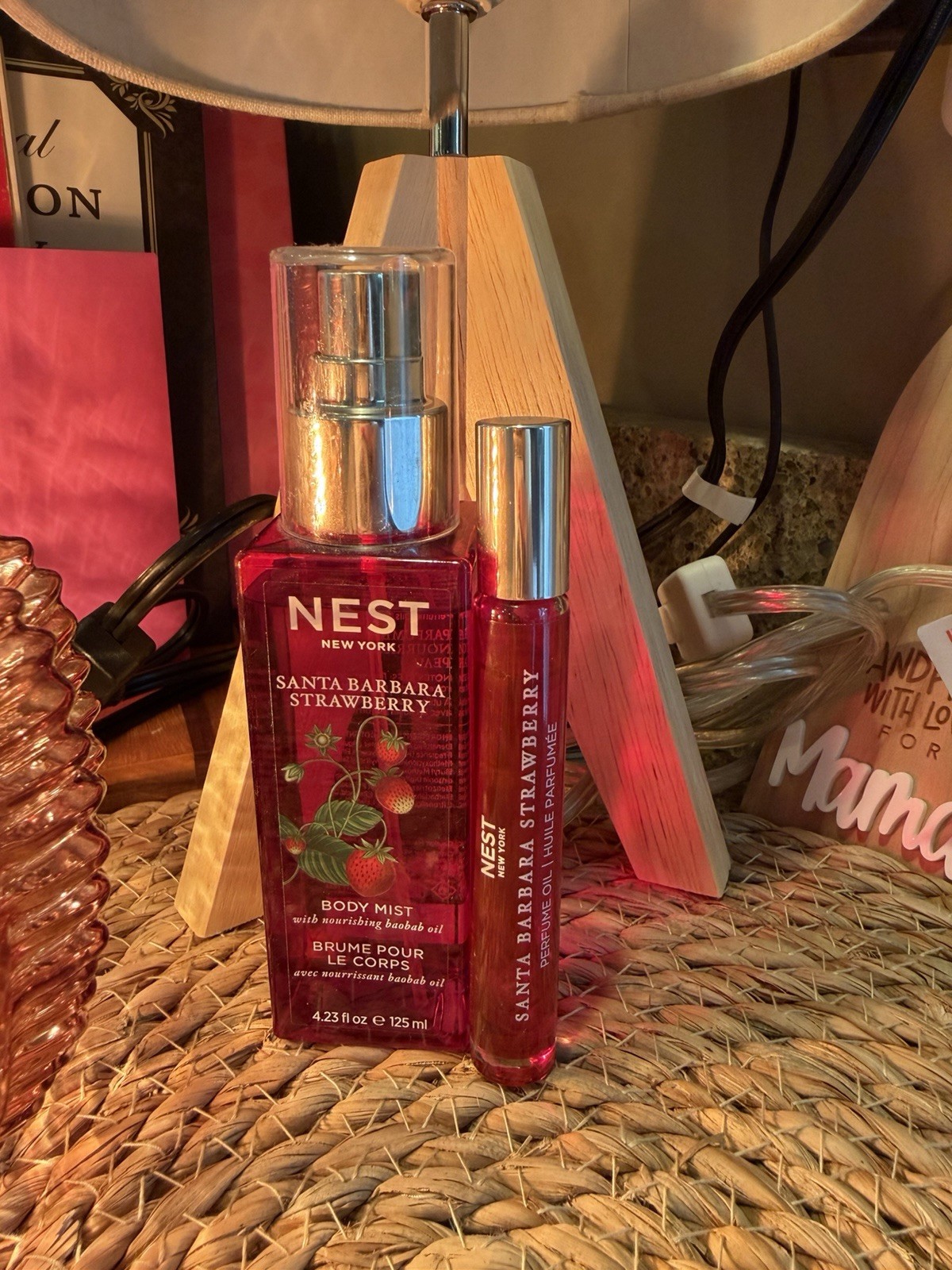 Nest Santa Barbara Strawberry Perfume Oil Mini Rollerball 3ml & 125ml Body Mist
