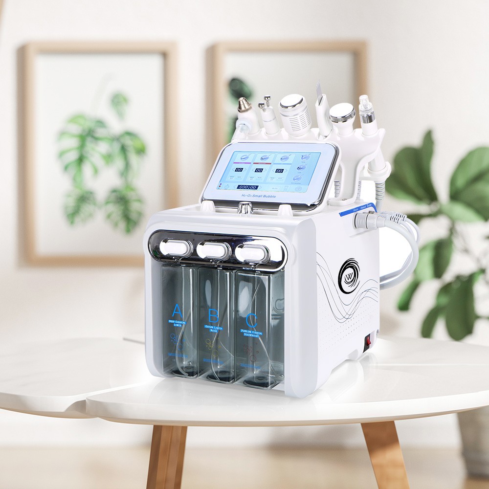 6 in1 Hydra Water Facial Cleaner Aqua Peel Hydro Dermabrasion Beauty Machine