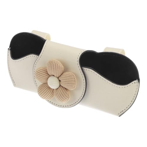 Car Sunglasses Case Magnetic Universal Car Visor Sunglasses Holder for Car PU
