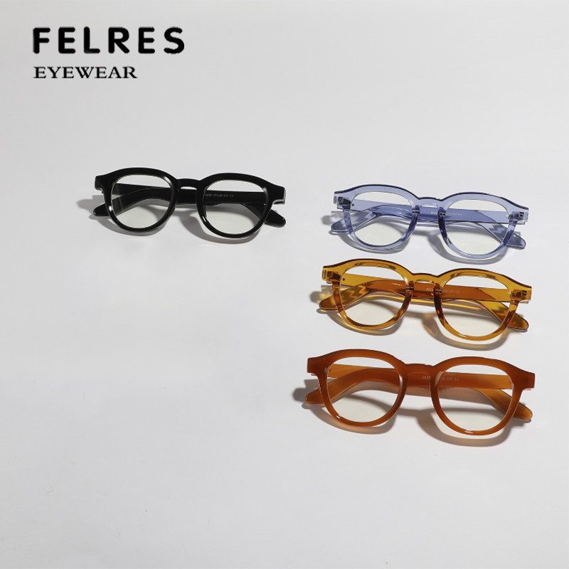 Men Women Blue Light Blocking Reading Glasses Round Clear Lens Classic Glasses