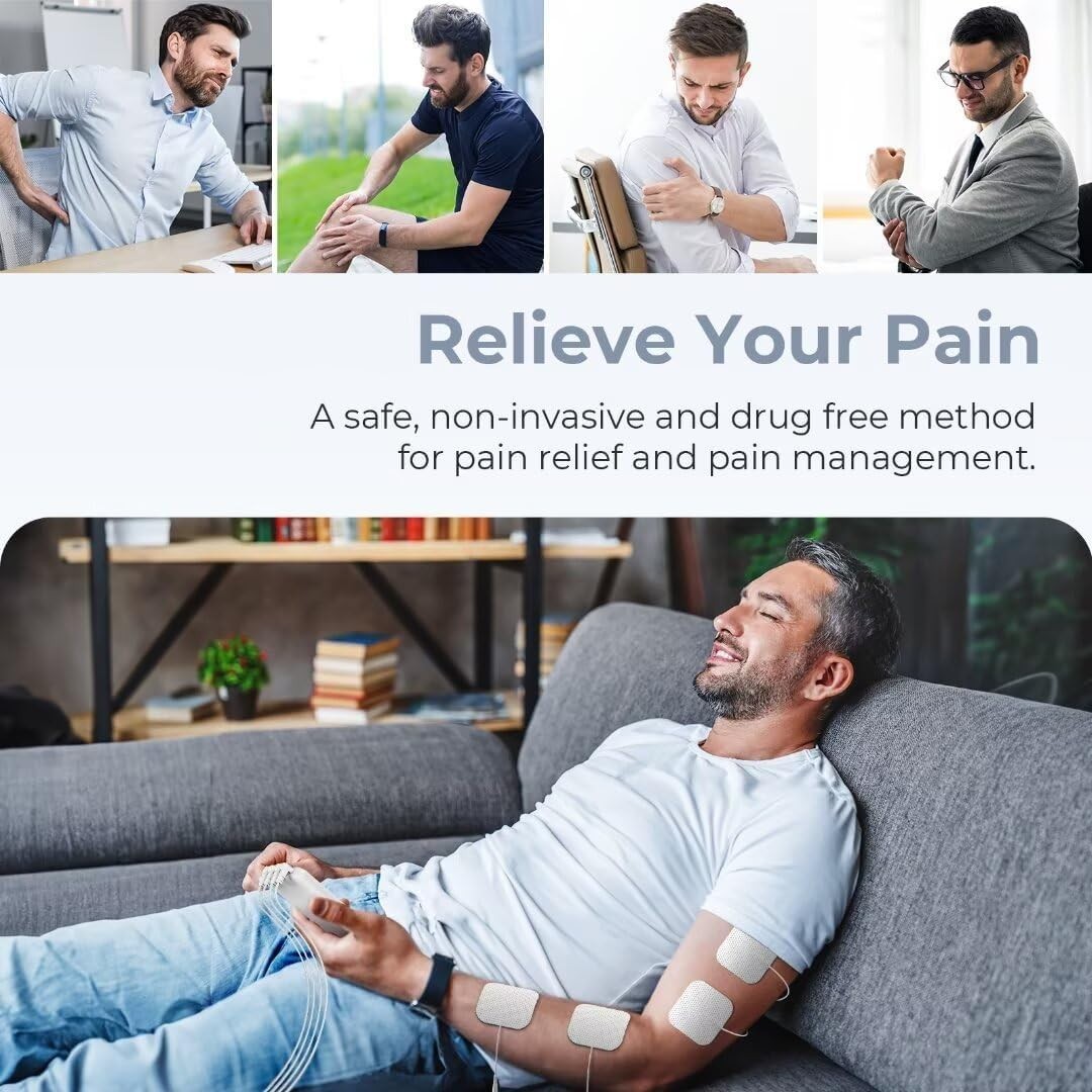 Pain Relief Electrotherapy Machine Muscle Stimulater Electric Therapy Shock Tens