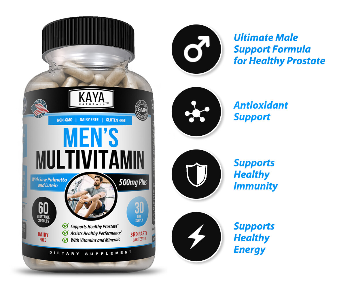 (2 Pack) Multi Vitamin for Men Capsules Mens Prostate Multivitamin Multimineral