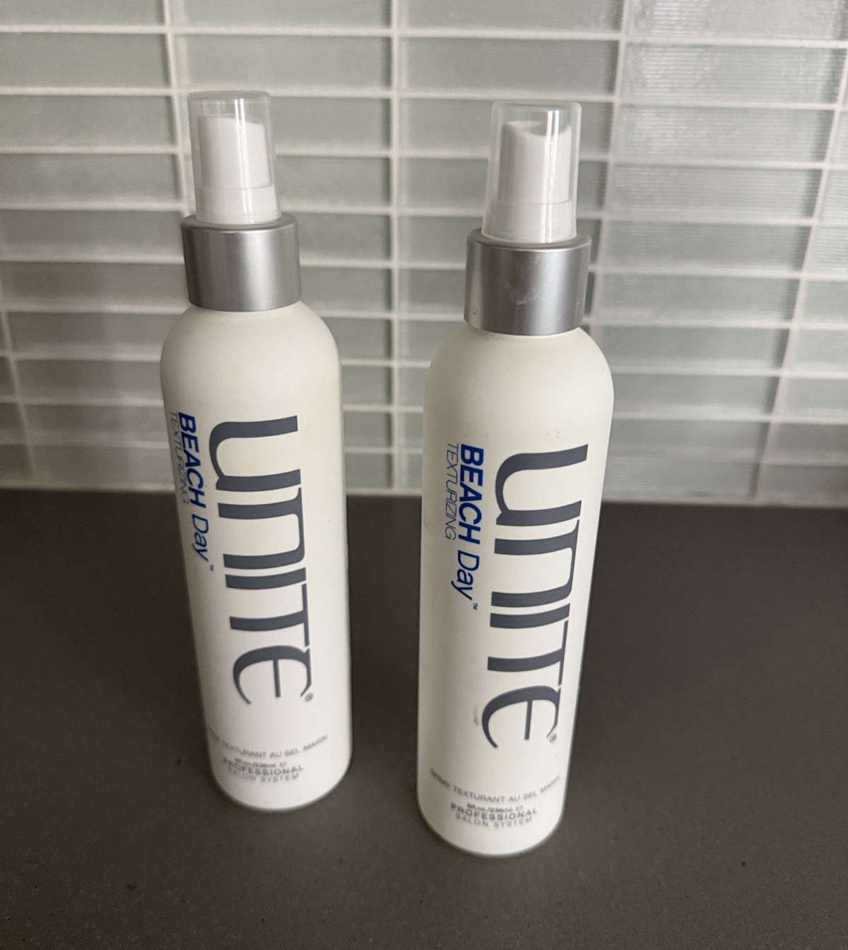 UNITE Beach Day Texturizing Hair Salt Spray, Set of 2, Unisex Adult, White