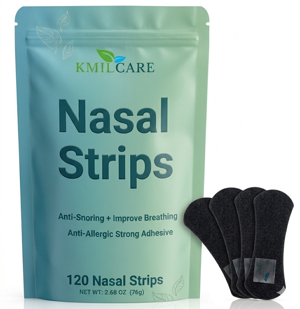 KMIL Nasal Strips 120 Ct – Anti-Snore Sleep Aid / Natural Comfort / Better Sleep