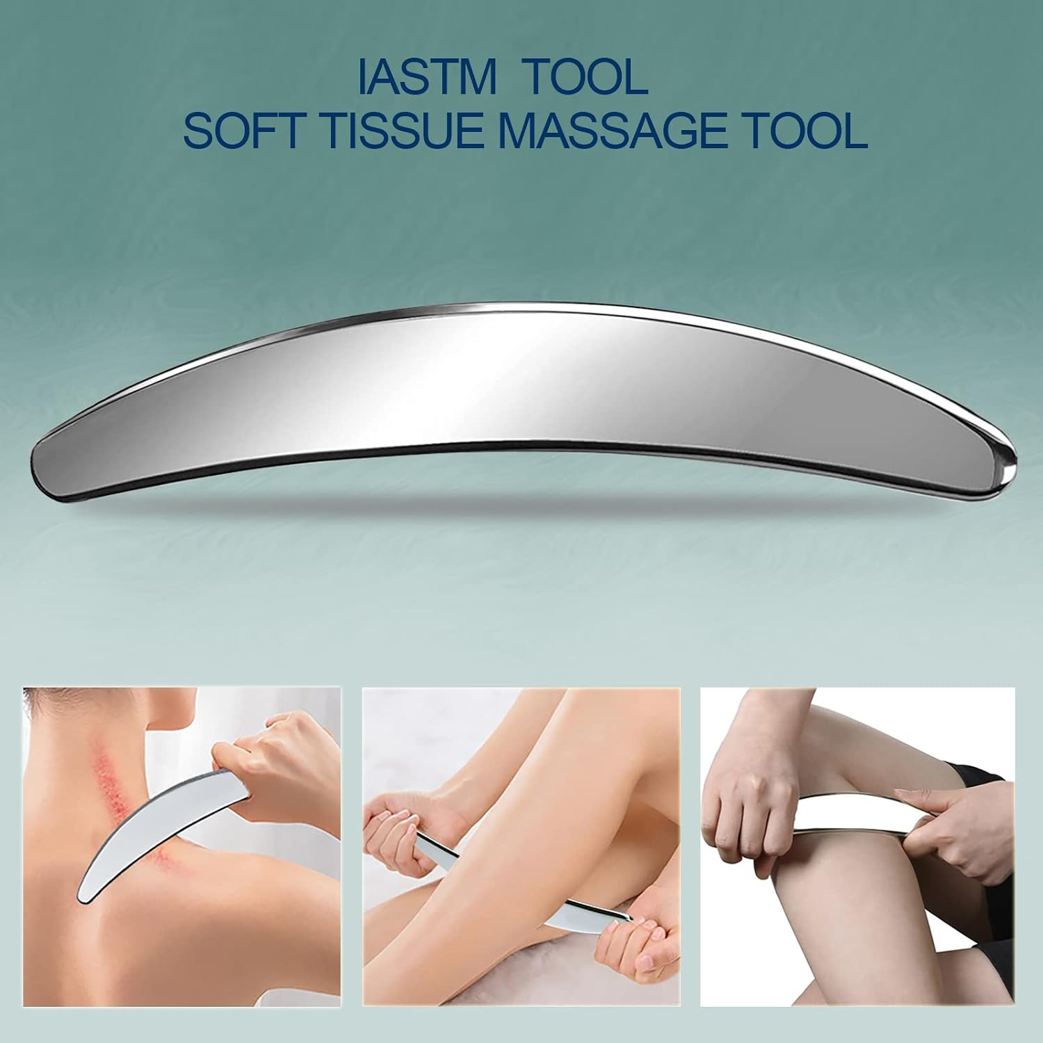 -3 in 1 Stainless Steel-304 Muscle Scraper Tools Set,Scraping Massage Tools for