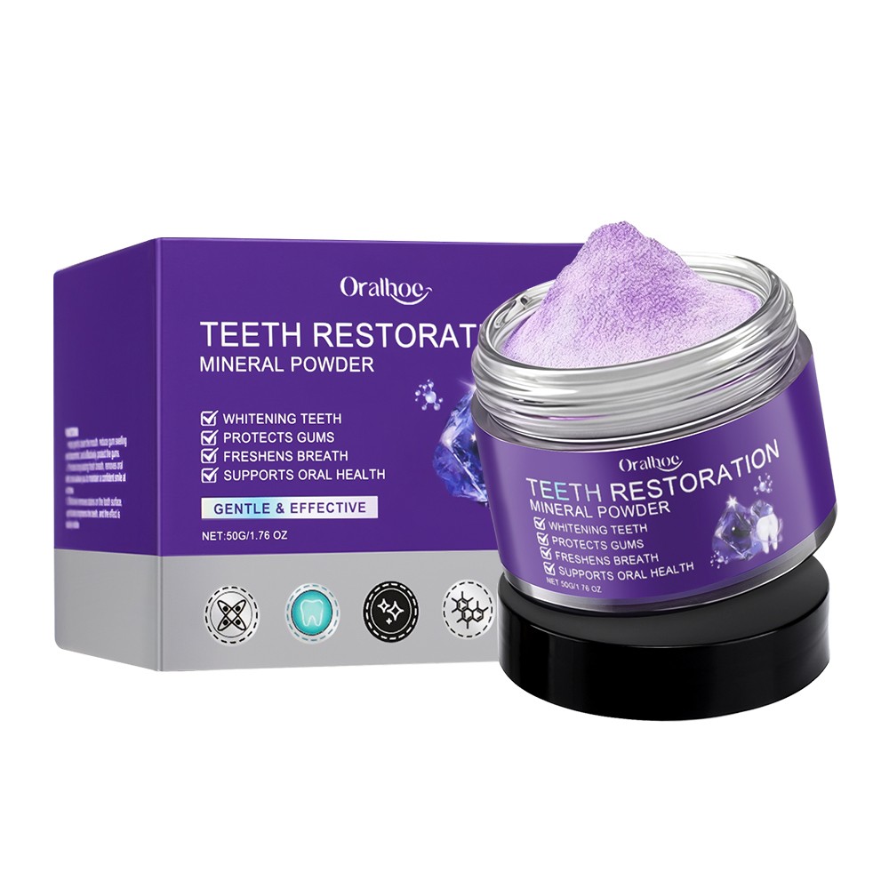 Dental restoration mineral powder, mineral tooth powder, teeth whitening US HOT