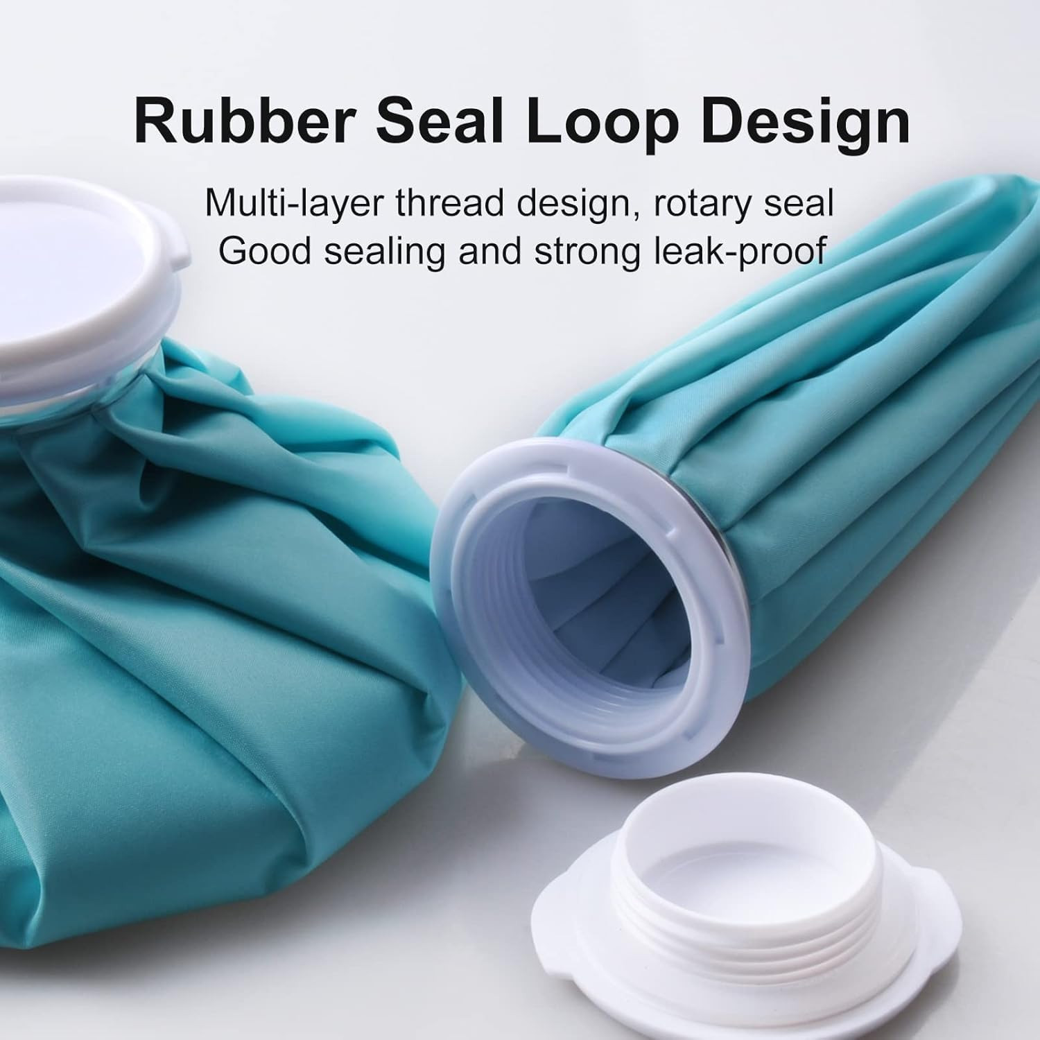 Ice Bag, Ice Packs for Injuries Reusable 11″, Hot Water Bag for Pain Relief, Hot
