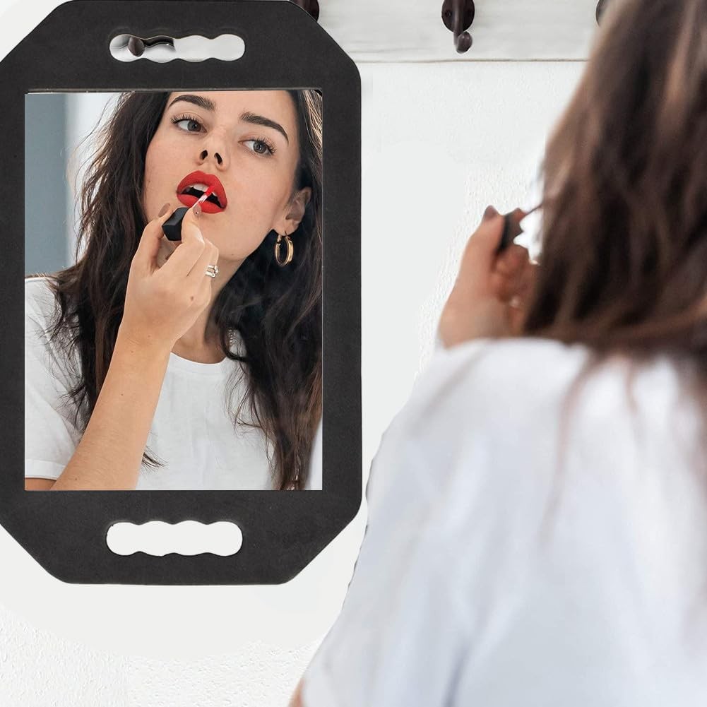 Double Handle Mirror – Large Hand Held Mirror(16.14″ X 9.84″) Barber Mirrors Han