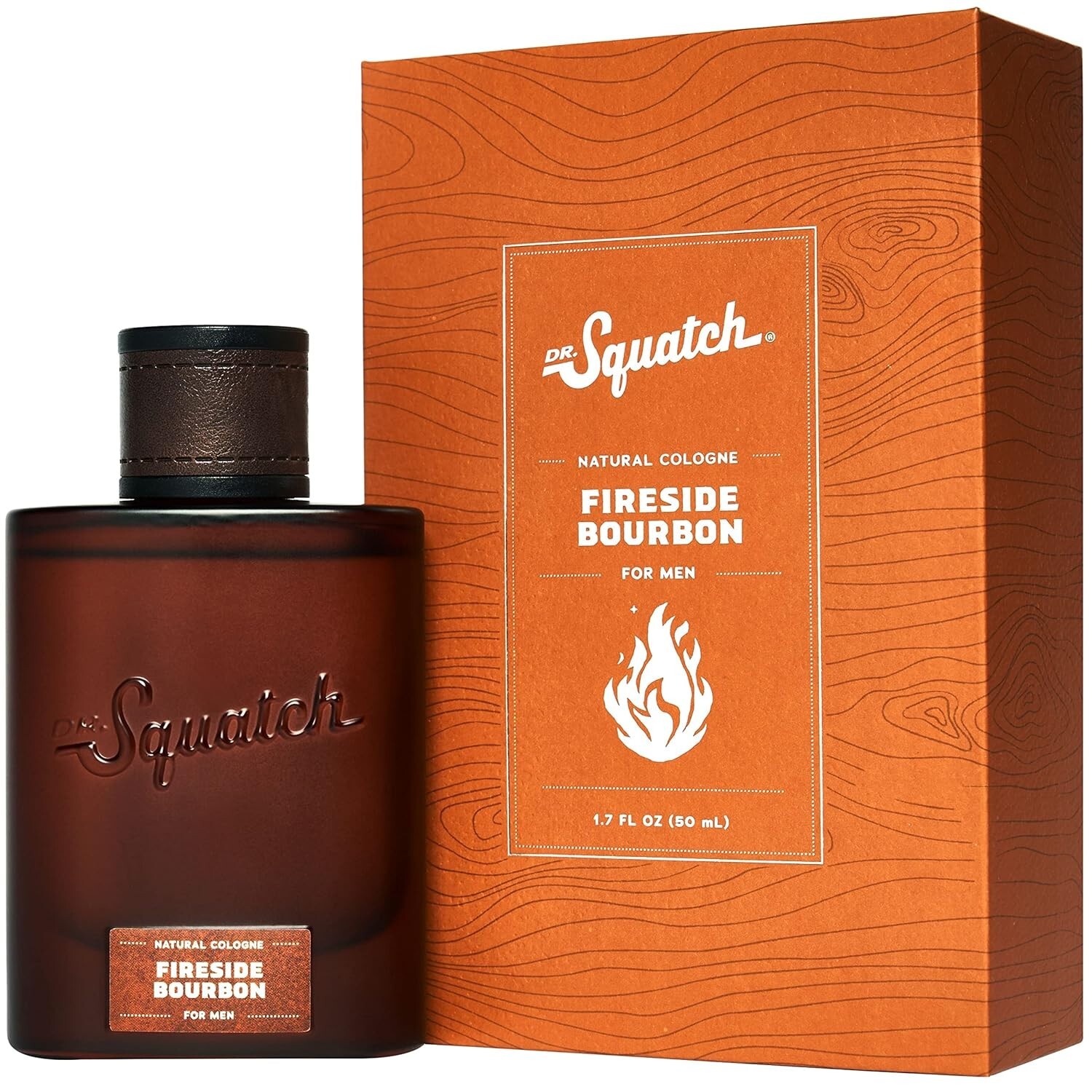 New! Dr. Squatch Fireside Bourbon Natural Cologne For Men 1.7fl oz