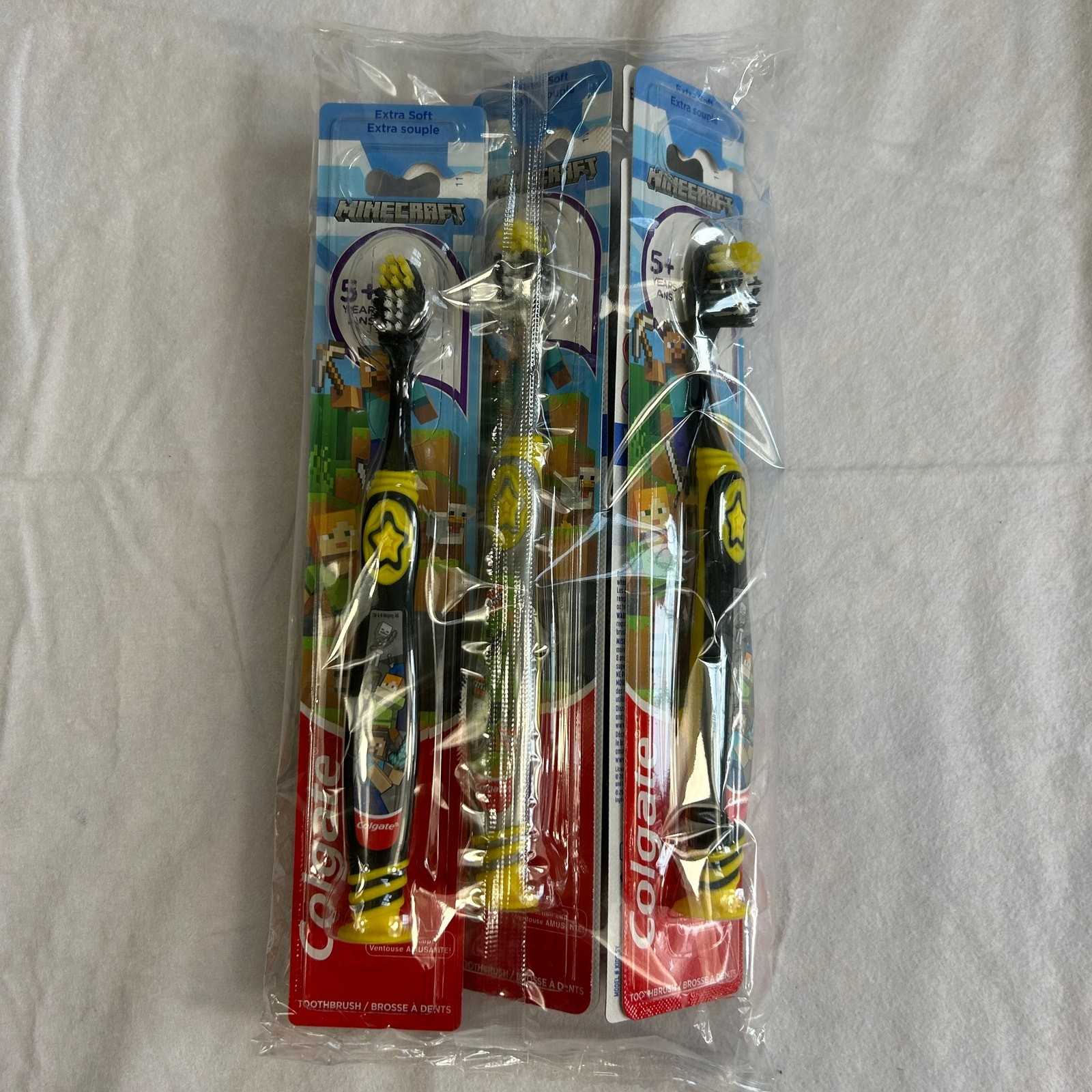 New Colgate Kids 5+ Years Minecraft Toothbrushes – 6 Pack Extra Soft