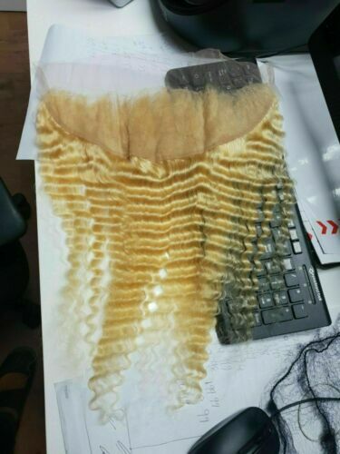 12A RUSSIAN BLONDE 613# LACE FRONTAL 13X4 CLOSURE 4X4 FREE PARTING ALL TEXTURES