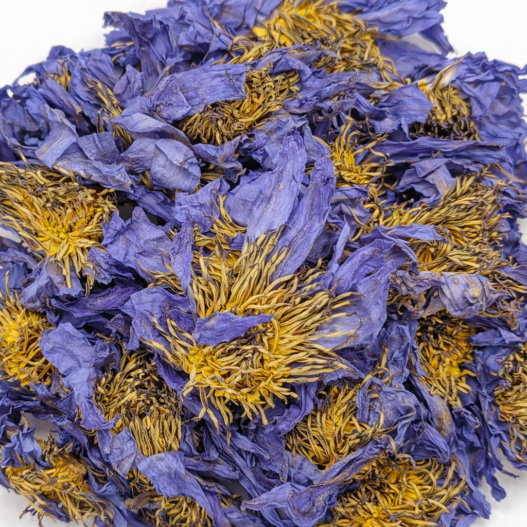 Egyptian Blue Lotus – Nymphaea caerulea – Organic Whole Flower – USA Shipping
