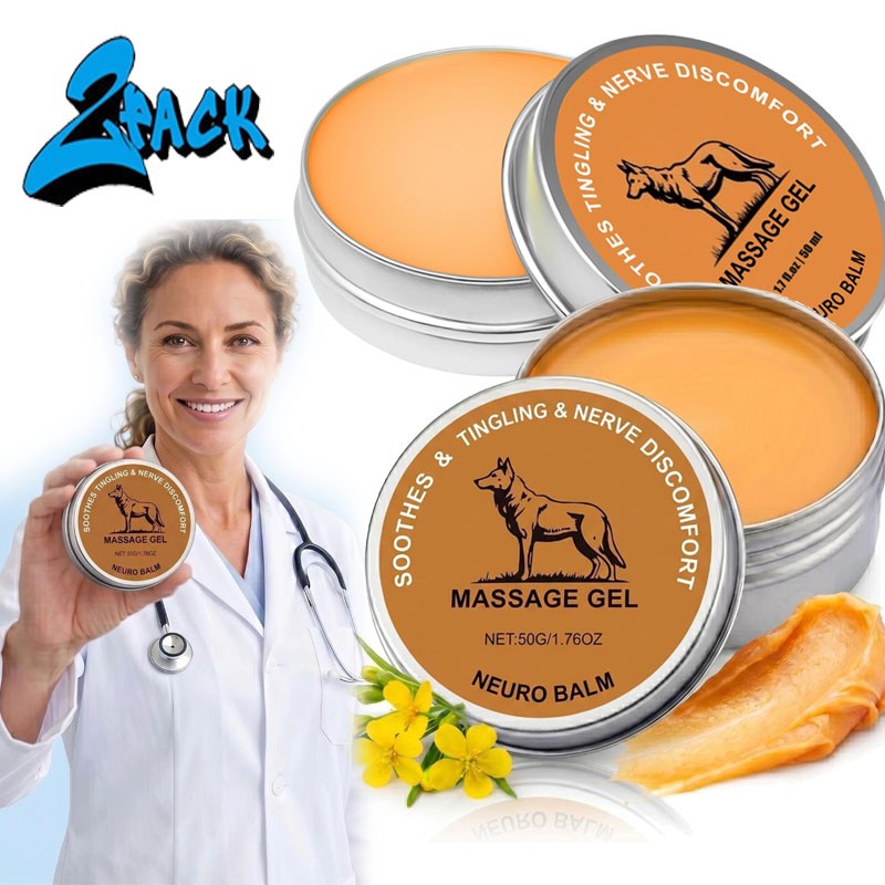 2PCS Neuro Balm, Joint Care Soothing Cream,Herbal Cooling Soothing Cream – 20%