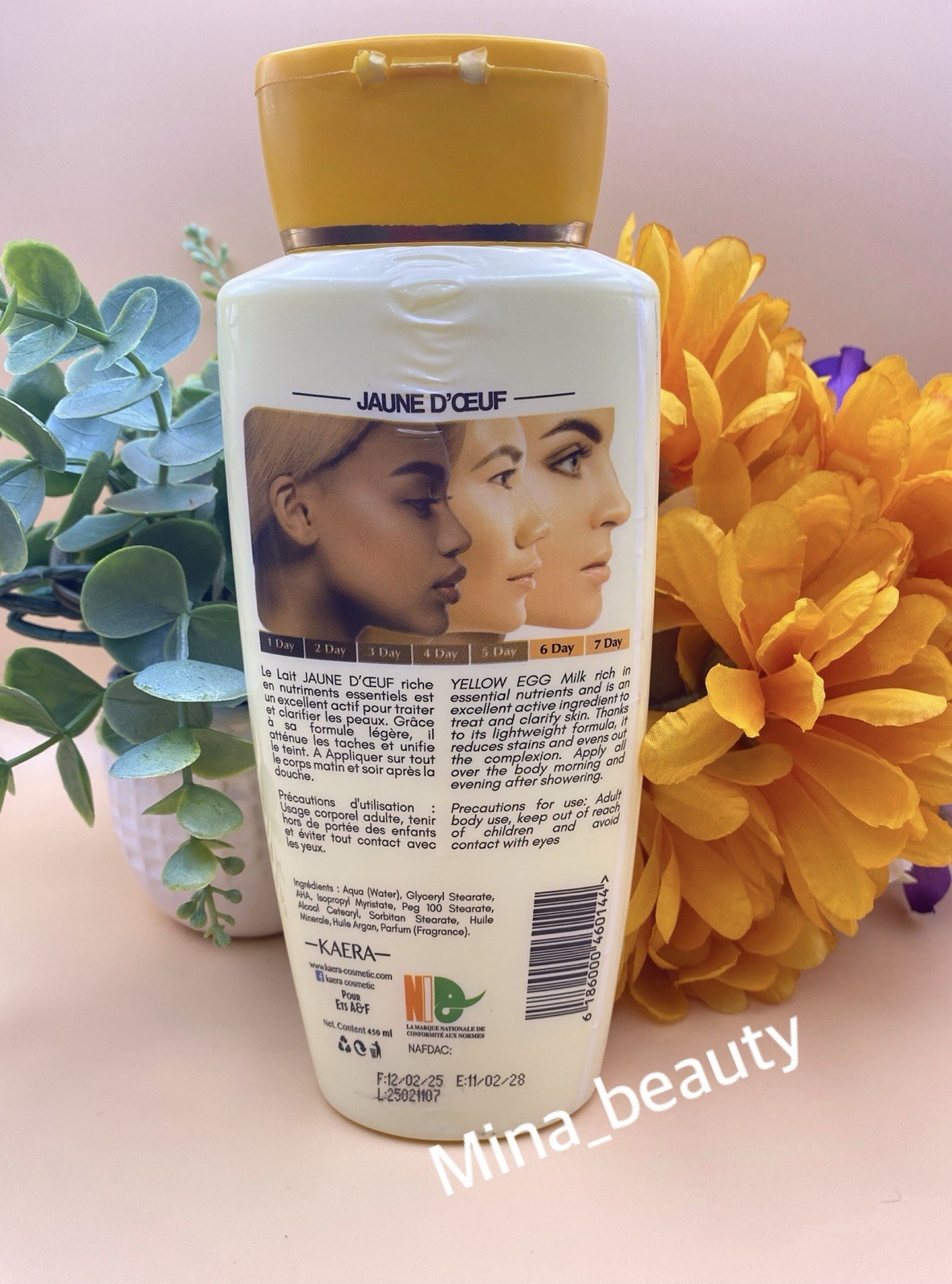 Jaune d’Oeuf Extra Fort Egg Yolk Clarifying Moisturizing Milk, 450 ml